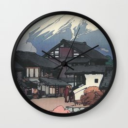 Japanese Woodblock art Fuji from Funatsu 1928 Yoshida Hiroshi Wall Clock | Japaneseart, Fuji, Ukiyo, Blowyourtop, Aesthetic, Painting, Anime, Japanaesthetic, Fujiyama, Manga 