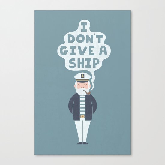 Indifferent Captain Canvas Print