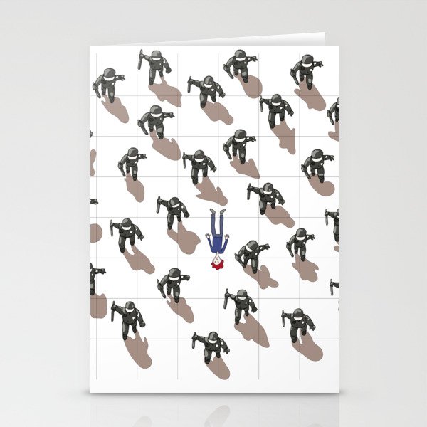 buffalo protest 2020: where's waldo edition.. (is america great again yet?) Stationery Cards