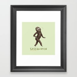 Sassquatch Framed Art Print