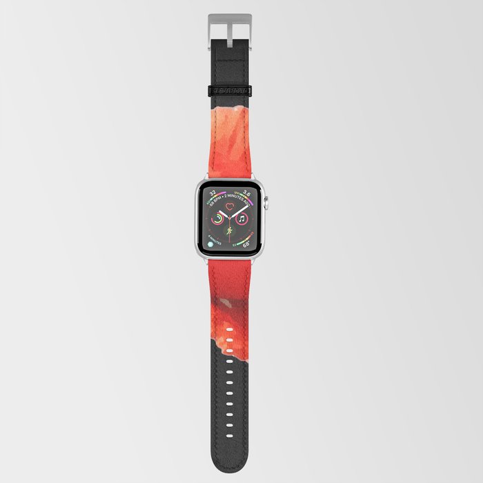 Minimalistic red poppy  Apple Watch Band