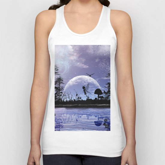 Fairy silhouette Unisex Tank Top