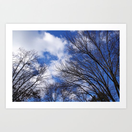 Reaching for the clouds Art Print