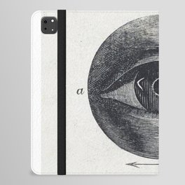Eye Menselijk oog met een afwijking print Isaac Weissenbruch iPad Folio Case