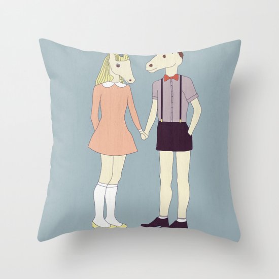 Our love is unique, we are Unicorns Throw Pillow