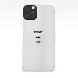 Airplane Mode iPhone Case | Black And White, Funnypilot, Flying, Airplanes, Airplanemode, Pilotgift, Proudpilot, Ariplanlover, Jets, Flightattendant 