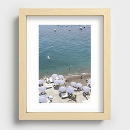 Positano Beach  Recessed Framed Print