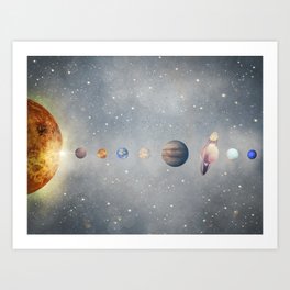 solar system Art Print