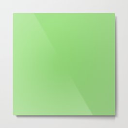 SPRING GREEN Pastel Solid Color Metal Print