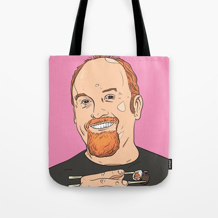 Louis CK With Sushi Tote Bag