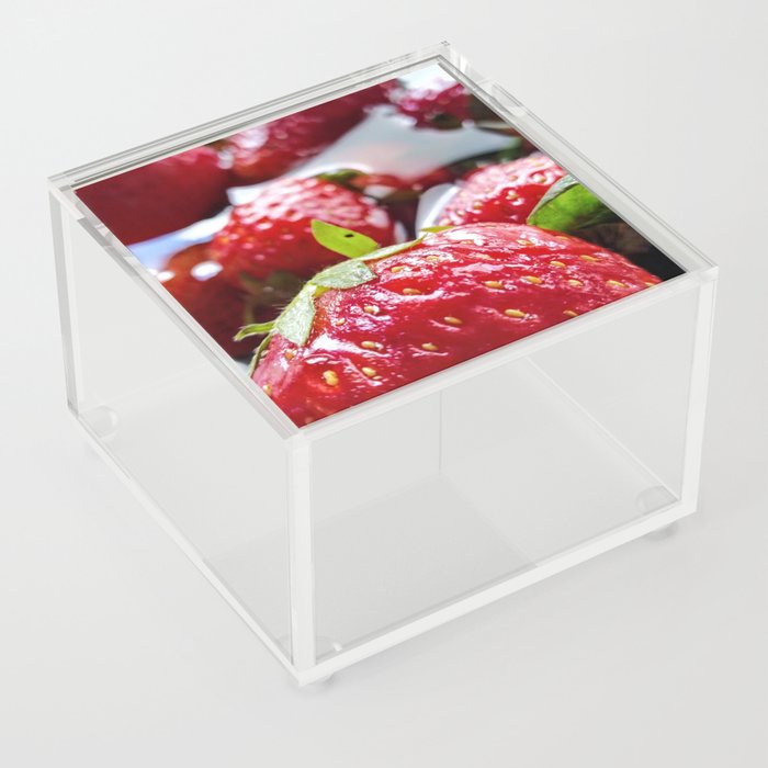Strawberries Acrylic Box