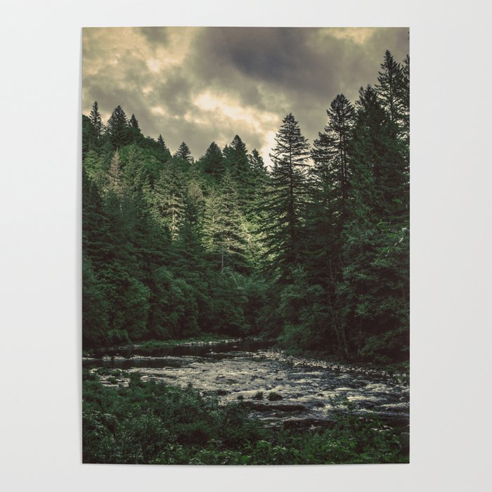 Pacific Northwest River - Nature Photography Poster