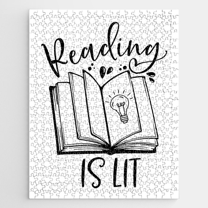 Reading Is Lit Jigsaw Puzzle