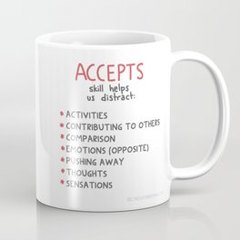 DBT Skills: ACCEPTS | Dialectical Behavioral Therapy Psychology Gift Mug