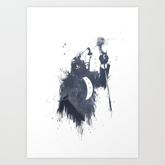 wolf song II Art Print