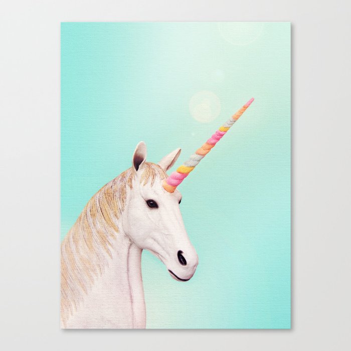 Marshmallow Unicorn Canvas Print
