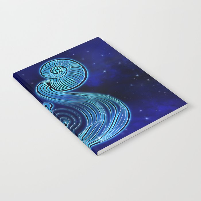 Astrology Horoscope Aquarius Zodiac Blue Notebook