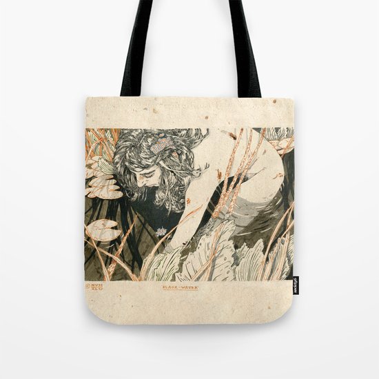 The black water Tote Bag