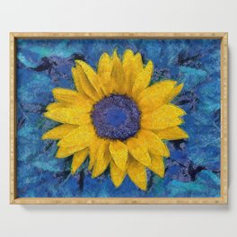 Sunflower Serving Tray