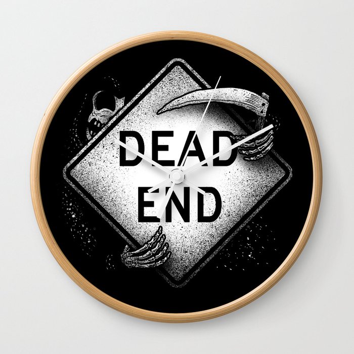 Dead End Wall Clock