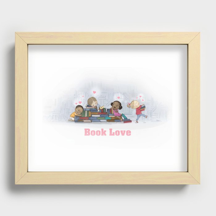 Book love Recessed Framed Print