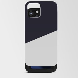 Urban Geometry Navy Blue + White iPhone Card Case