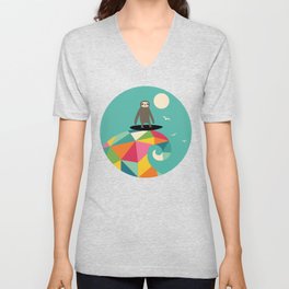 Surfs Up V Neck T Shirt