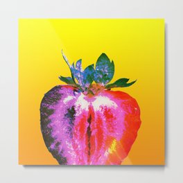 Strawberry Fruit Metal Print