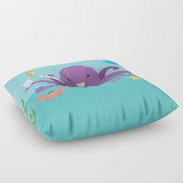 Under the Sea Octopus and Friends Floor Pillow