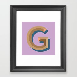 g Framed Art Print