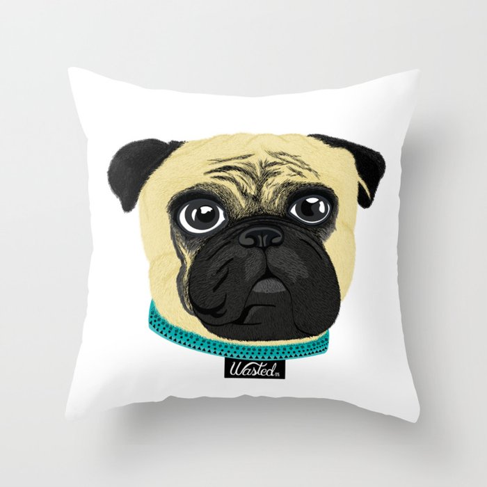 Pug Throw Pillow