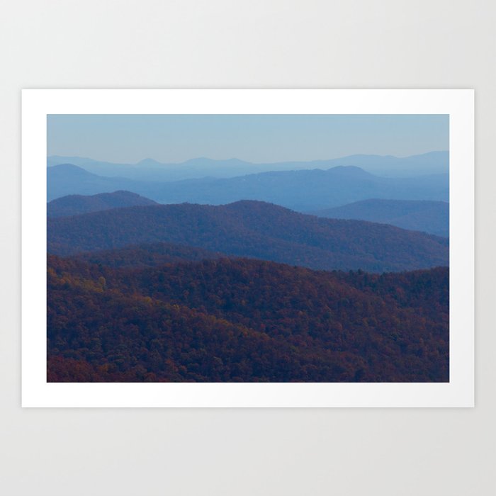 The Blue Ridge Parkway Mountains NC #2, Fine Art Landscape Photography Art Print
