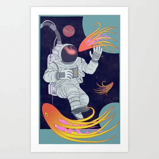 Cosmonaut Art Print
