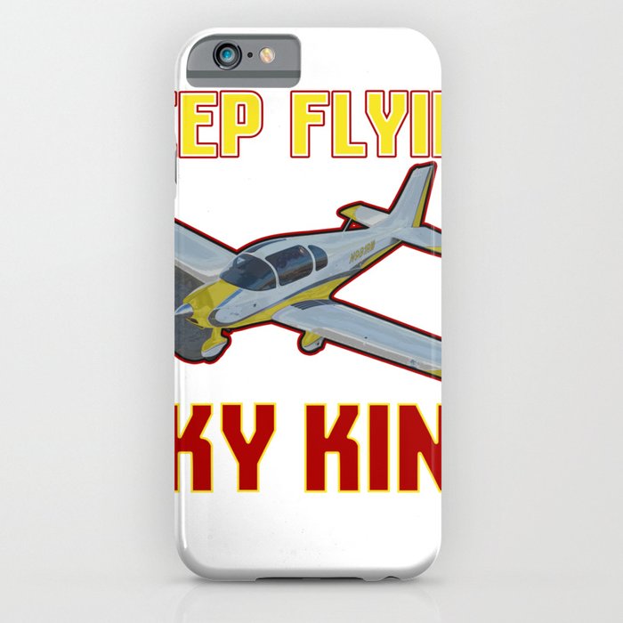 Airplane Lover Keep Flying Sky King iPhone Case