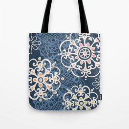 Flowers and Lace Tote Bag