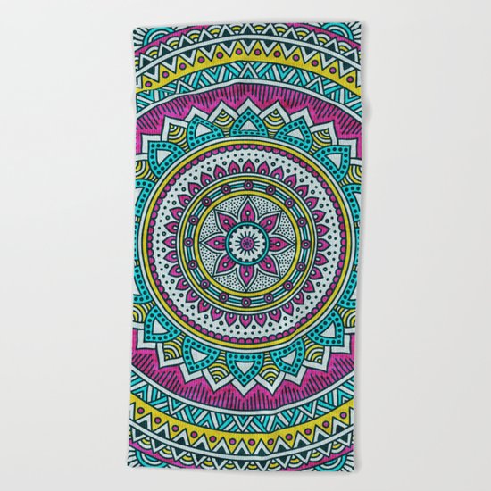 Hippie mandala 31 Beach Towel