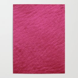 Modern Elegant Pink Leather Collection Poster