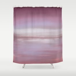 New Day 10 Pink Plum Purple Lavender Grape Gray - Abstract Art Series Shower Curtain