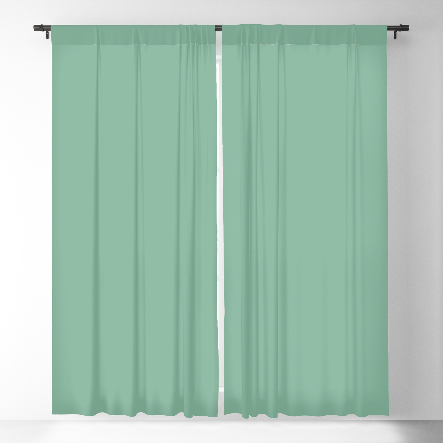 Dark Pastel Mint Green Solid Color Pairs With Farrow Ball