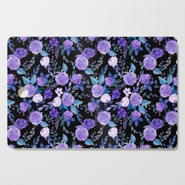 Watercolour flowers ,hydrangea,vintage roses, floral summer pattern Cutting Board