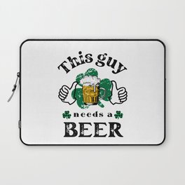 This guy needs a beer Laptop Sleeve