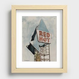Red Hot - Meridian, MS Recessed Framed Print