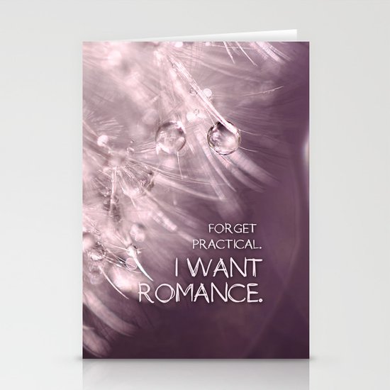 Forget practical. I want ROMANCE. Stationery Cards