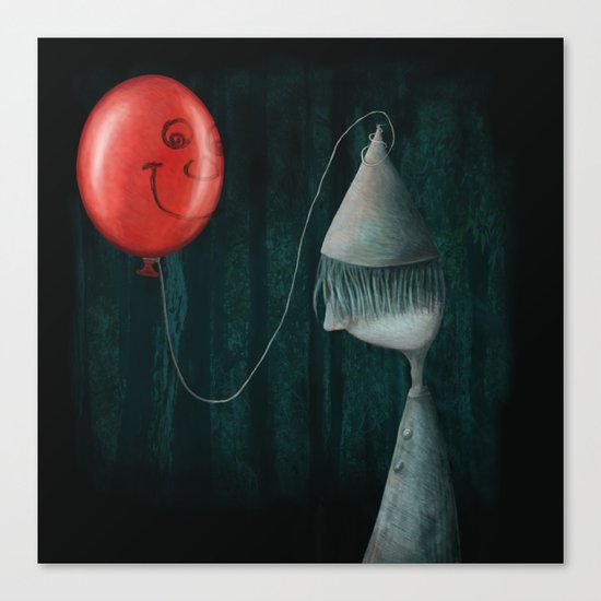 The Boy and the Balloon Canvas Print