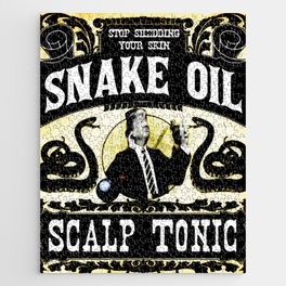 The EX President Selling Snake Oil Jigsaw Puzzle