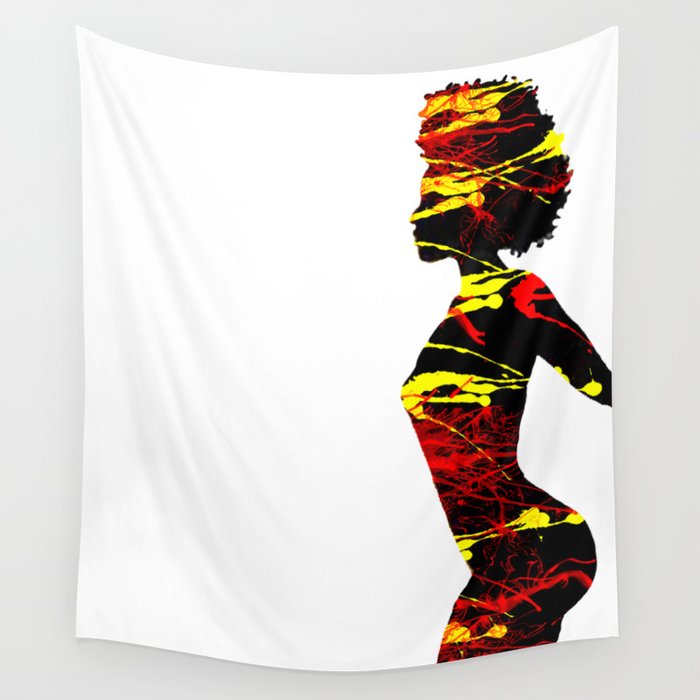 Color Girl Power Wall Tapestry