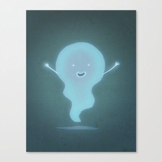 Happy Ghost Canvas Print