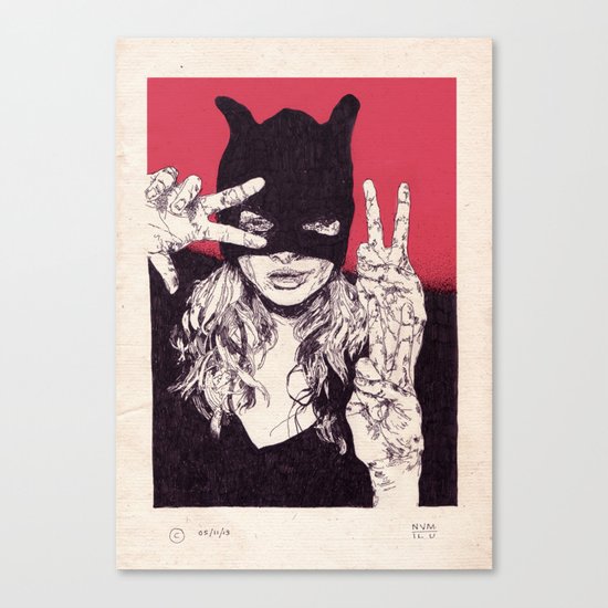 Batsy lady Canvas Print