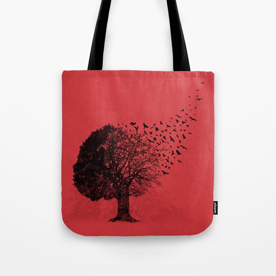 Autumn Birds Tote Bag