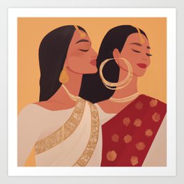 The Two Women Art Print